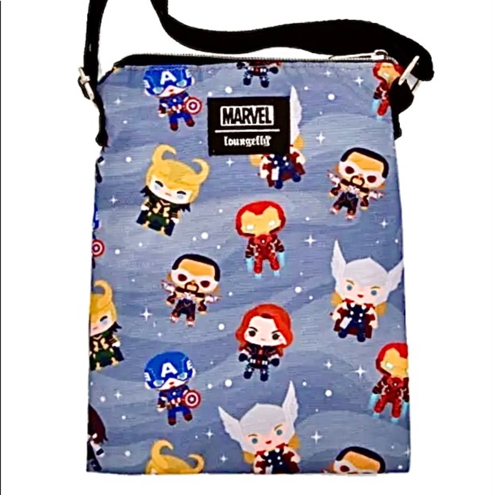 Loungefly Marvel Avengers Chibi Crossbody Bag Purse Brand NEW in Original Pack